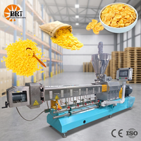 Ligne de production de machines à fabriquer des céréales de petit-déjeuner soufflées, des corn flakes, des snacks de maïs