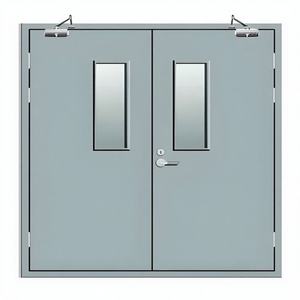 Porte de sécurité ignifuge en acier inoxydable neuve, certifiée CE, livraison rapide, taille et couleur personnalisables, design moderne pour usage hôtelier - Product Image 1