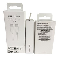 Cable de Carga Superrápida USB C de 25 W y 3 A, Cable de Datos Tipo C a Tipo C para Samsung Galaxy Note 10, Note 20, S26, S25, S24