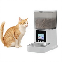 Distributeur intelligent pour chats et chiens, étanche, 6L, double alimentation, microchip, distributeur automatique de nourriture pour animaux de compagnie avec caméra