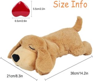 <b>Dog</b> <b>Heartbeat</b> Squeaky Plush Chewing <b>Toy</b> for Anxiety Relief and Calming Aid Cute Design - Product Image 2