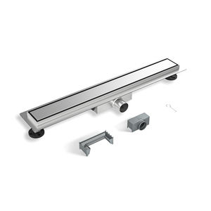 Drain de douche linéaire moderne multifonctionnel en acier inoxydable 304 avec couvercle de drain, insert de <span class=keywords><strong>carrelage</strong></span>, drain de <span class=keywords><strong>sol</strong></span> long, siphon d'étanchéité à l'eau - Product Image 1