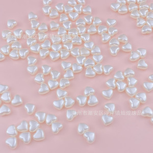 Perles en acrylique en forme de cœur de 8 mm pour la fabrication de bijoux, accessoires de bricolage - Product Image 4