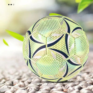 CHOOYOU לוגו מותאם אישית זוהר פלורסנט הולוגרפי כדורגל כדורגל כדורגל עשוי חומר PU זוהר בחושך - Product Image 2