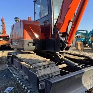 Excavatrice sur chenilles d'occasion Doosan DH60-7, mini-excavatrice de 6 tonnes avec moteur Yanmar, pompe, boîte de vitesses et engrenages - capacité de la cuve de 0,2 m - Product Image 3