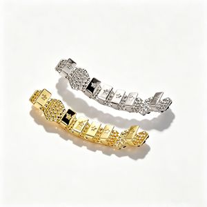 Grillz Dentales con Incrustaciones de Diamantes de Imitación de Zirconia, Diseño de Bandera Americana, Joyería Hip Hop Rap, Accesorios Dentales Unisex, <span class=keywords><strong>Precio</strong></span> de Fábrica OEM ODM - Product Image 2
