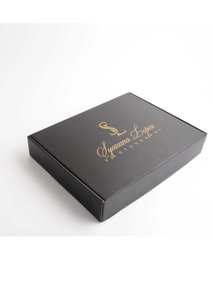 Papel Artístico de Impresión Personalizado, Logotipo en Relieve Dorado, Conjunto Completo de 10 Tarjetas de Agradecimiento y Sobres - Product Image 1