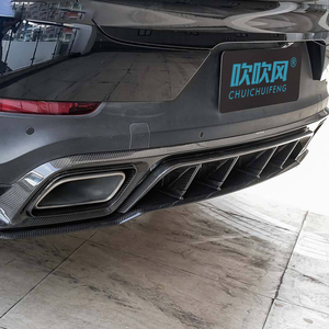 Kit de carrosserie en Fiber de carbone sec de haute qualité diffuseur de pare-chocs arrière séparateur de lèvre becquet pour <span class=keywords><strong>Porsche</strong></span> <span class=keywords><strong>Cayenne</strong></span>/coupé/Turbo 2018 - 2024 - Product Image 5