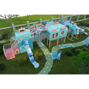 Patio comercial duradero <span class=keywords><strong>al</strong></span> <span class=keywords><strong>aire</strong></span> <span class=keywords><strong>libre</strong></span> con tobogán y columpio para centro de juegos de jardín y zona de actividades deportivas - Product Image 6