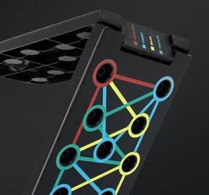 Tabla de Flexiones Plegable Portátil, Equipo de Fitness para Gimnasio en Casa, Entrenador de Músculos del Pecho, Ejercicio de Torsión Rusa, Placa <span class=keywords><strong>Abdominal</strong></span> - Product Image 5