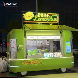 Petite remorque pour pizzas et glaces avec équipement de cuisine complet Camion à café mobile et chariot à croustilles Accessoires pour snacks - Product Image 2