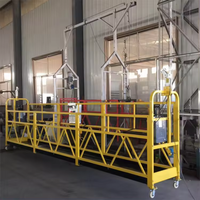 Plateforme suspendue modulaire industrielle moderne en acier haute résistance, nacelle élévatrice pour chantier de construction