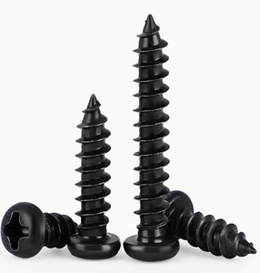 M3M4M5M6 Plated Black Cross/Flat Head Self-tapping <strong>Screws</strong> Large Head <strong>Wood</strong> <strong>Screws</strong> - Product Image 1