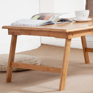 Huasumeicheng Folding Bamboo Bed Desk <b>Small</b> Multi Functional <b>Table</b> For Bedroom Use - Product Image 2