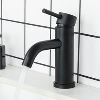 Robinet de lavabo électrique en laiton à poser sur le comptoir, finition chromée, mitigeur eau chaude et froide avec design cascade