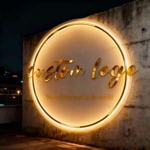 Letreros Electrónicos para Interiores, Señalización para Recepción de Oficina, Letrero Acrílico Retroiluminado, Logotipo Luminoso Personalizado, Letrero LED de Neón para Pared - Product Image 2