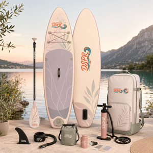 Planche de <span class=keywords><strong>paddle</strong></span> <span class=keywords><strong>gonflable</strong></span> 2026 tendance, directement de l'usine, 320x76x15cm, bleu clair et blanc, design <span class=keywords><strong>simple</strong></span>, logo personnalisé OEM, pas cher - Product Image 4