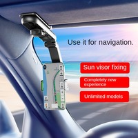 Support de téléphone pour voiture Support de navigation pour voiture Support de téléphone universel à vue directe pour voiture Support multifonctionnel pour pare-soleil