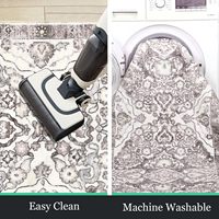 Waschbarer Persischer Bedruckter Teppich Vintage Schlafzimmer Weicher Wasserfester Wohnzimmer-Teppich