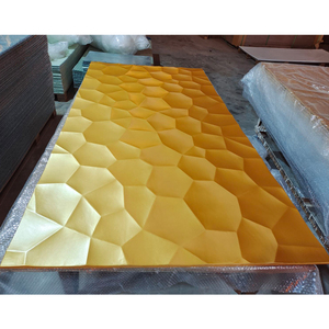 3D <span class=keywords><strong>MDF</strong></span> gỗ kết cấu trang trí tường mặt tiền Panels cho thiết kế nội thất dự án - Product Image 6