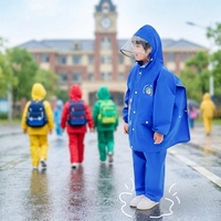 Ensemble imperméable en pongé pour enfants, motif dessin animé, réutilisable, avec pantalon de pluie, idéal pour l'école, la randonnée et les activités de plein air