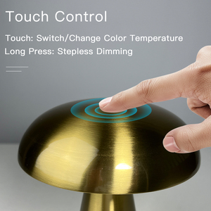 Đèn ngủ LED Bắc Âu hiện đại tối giản, đèn bàn LED để bàn văn phòng, đèn nhỏ di động, đèn nấm sạc lại được - Product Image 2