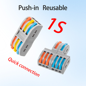 โรงงานไทเฮค วาโกส 221-412/413/415 ชุดสปริงซีรีส์ 221 ตัวเชื่อมต่อแบบเกลียว รวดเร็ว ปลอดภัย และรวดเร็ว สำหรับสายไฟแบบอ่อนและแบบแข็ง - Product Image 2