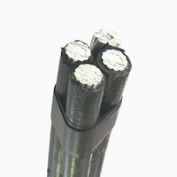 Câble Aérien Basse Tension XLPE ABC en Aluminium, Câble de Service en Faisceau Aérien, Câble Conducteur en Aluminium, Câbles Électriques