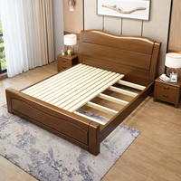 Mobilier Moderne Contemporain Cadre de Lit Double Antique King Size Vente en Gros Bois Massif avec Rangement Style Chinois