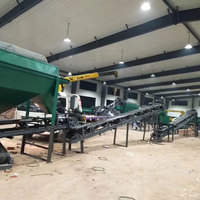 Ligne de produits d'engrais granulés de compost de champignons organiques de fumier de porc de poulet agricole à grand rendement