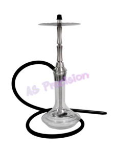 Juego de cachimba Shisha de moda de lujo personalizado 2024, características desmontables de acero inoxidable de alta calidad, nuevo salón de cristal Popular esmerilado - Product Image 3