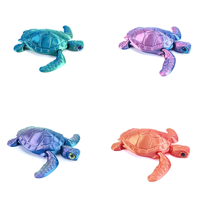 Juguete de Tortuga Marina Realista Pequeña Impresa en 3D con Articulaciones Móviles, de Plástico y Vidrio, Diseño Temático Animal Transfronterizo, Requiere Ensamblaje - Product Image 6