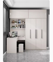 Armoire de bureau d'ordinateur en forme de L pour chambre à coucher moderne et minimaliste Petit appartement Bureau intégré Cabinet Bureau