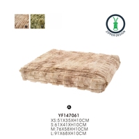 Tapis pour animaux de compagnie en fausse fourrure de luxe, housse amovible, coussin pour cage à chien, fond antidérapant, lavable, coussin en peluche doux pour animaux de compagnie