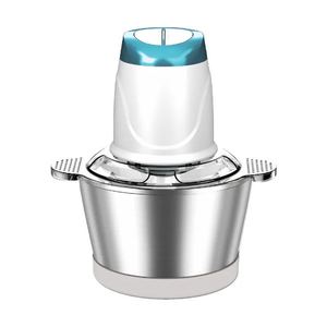 Picadora de carne eléctrica con tazón de acero inoxidable de 2L y múltiples cuchillas para moler carne picada y ajo - Product Image 1