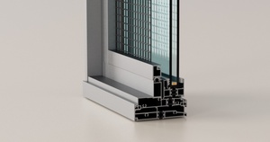 100T Narrow <b>Frame</b> Top Hung Aluminum Window with Insulated Glass for Home Ventilation 2.0mm thick aluminum <b>frame</b> matte black - Product Image 6