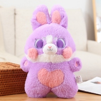 Porte-clés personnalisé en peluche super douce en coton PP brodé, mini lapin en peluche, 5 cm-20 cm