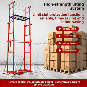 Treuil électrique <span class=keywords><strong>mobile</strong></span> de 10 m, levage d'échafaudage, télécommande, construction métallique, capacité de charge de 0,5 tonne pour utilisation en extérieur - Product Image 5