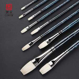 <strong>Best</strong> Seller Rich Man Series Oil Painting <strong>Brushes</strong> 12 Sizes Available Silky Smooth Non Stop Ink Flow Professional Art Supplies - Product Image 5