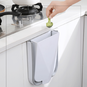 Kitchen Plastic Collapsible folding wall-mounted trash can for Cabinet Door Hanging Garbage Bin