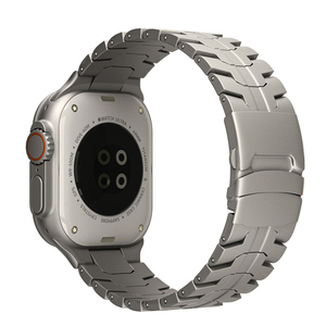 Compatible avec <span class=keywords><strong>Apple</strong></span> <span class=keywords><strong>Watch</strong></span>, bracelet en acier titane, fermoir pliable pour usage quotidien avec sécurité, séries 3 4 5 6 7 8 9 SE Ultra 38 49 mm - Product Image 6