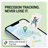 Localizador Inteligente Android Find Hub Certificado, Delgado, en Forma de Tarjeta, para Equipaje, Llaves, Carteras, Bolsos, Antipérdida, IP67