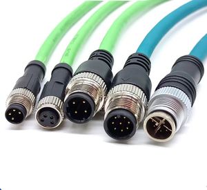 Câble Ethernet industriel personnalisé M12 Code D <span class=keywords><strong>RJ45</strong></span> Profinet EtherCAT Ethernet/IP prise de courant codée 4 broches D à <span class=keywords><strong>double</strong></span> extrémité en cuivre 6A - Product Image 2