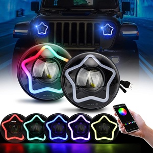Faro LED Moto TINMAGI 5.75 Pollici, 6000-6500K, 45W, 3250LM, Per Harley Touring Softail Dyna Sportster, Nero