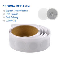 Étiquettes NFC personnalisées imprimables 13,56 MHz, petites étiquettes NFC Ntag213, autocollant NFC, étiquette RFID passive pour la gestion archivistique