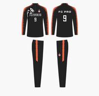 Ensemble de survêtement de football personnalisé pour hommes, haut à demi-zip et pantalon, tenue d'équipe de club de football, uniforme par sublimation, fabricant en gros