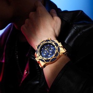Men's Oversized Sport Quartz <strong>Watch</strong> - Three-Hand Analog Display &amp; Alloy Case, Waterproof Timepiece for Outdoor &amp; Daily Wear - Product Image 2