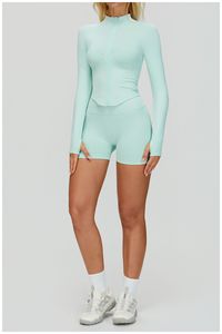 Abbigliamento Donna Leggings Yoga con Vita a V e Arricciatura Abbigliamento Sportivo Femminile Completi Yoga Senza Cuciture Abbigliamento Fitness - Product Image 5