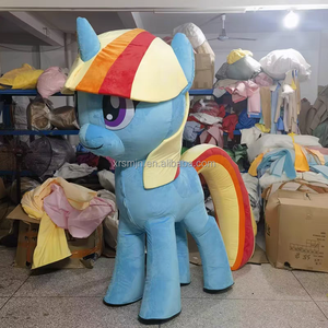 마이 리틀 포니 성인용 풍선 의상 트와일라잇 스파클 플러터샤이 레인보우 대시 만화 코스프레 마스코트 파티 행사용 의상 - Product Image 5