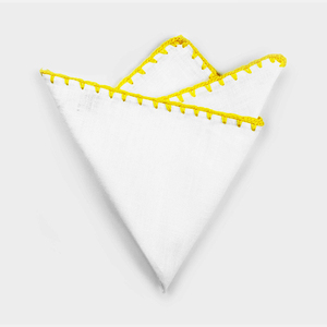 Groothandel Linnen Pocket Square Costom Design Linnen Zakdoek Wit Voor Mannen - Product Image 6